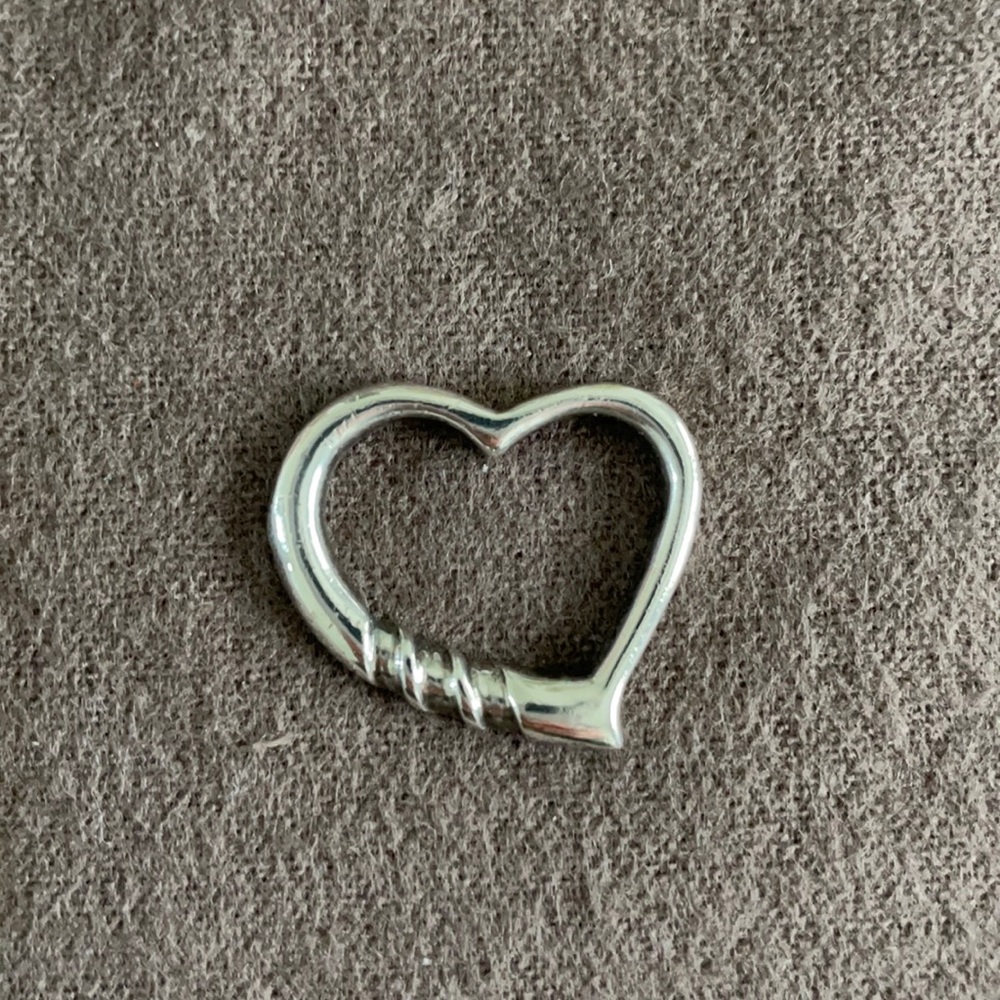Vintage Sterling Silver Open Heart